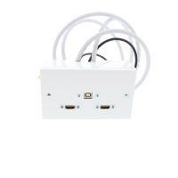 3 metre Twin HDMi and USB Wall Plate