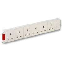 six way uk extension sockets