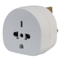 White Worldwide Travel Adapter