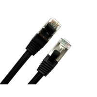 2 metre black cat 8 patch cable