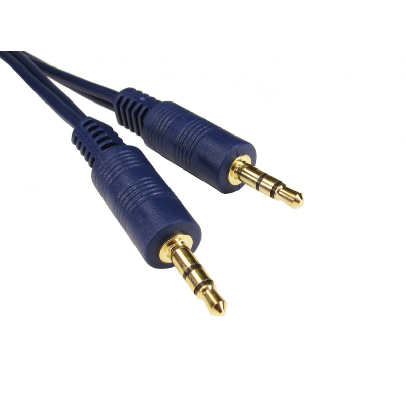 10M 3.5Mm Stereo Audio Cable Blue