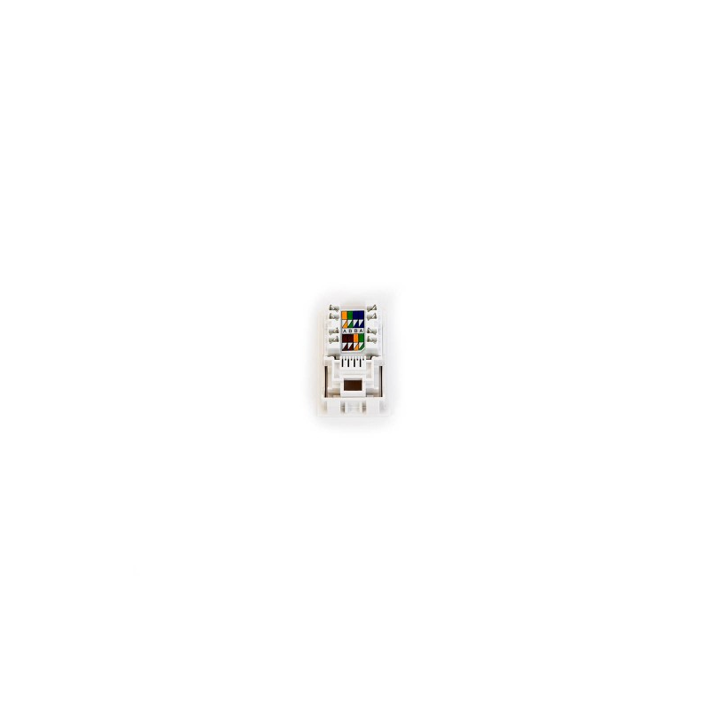 White Lj6c Cat5e Euro Module. 25Mm X 38Mm | EuroNetwork