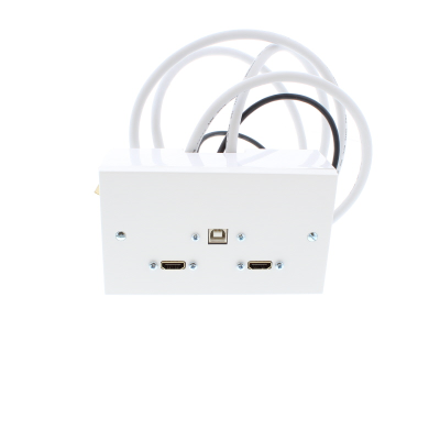 5 metre Twin HDMi and USB Wall Plate