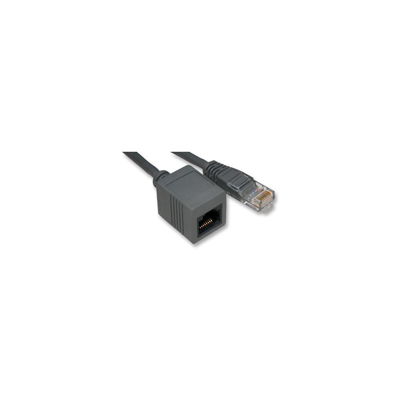 Rj45 Male To Female Cat5e Utp Extension Lead, 1M Grey