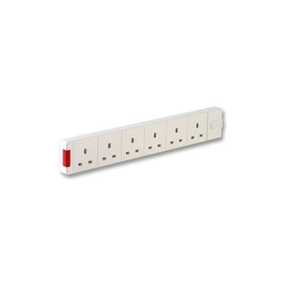 six way uk extension sockets