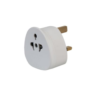 White Worldwide Travel Adapter