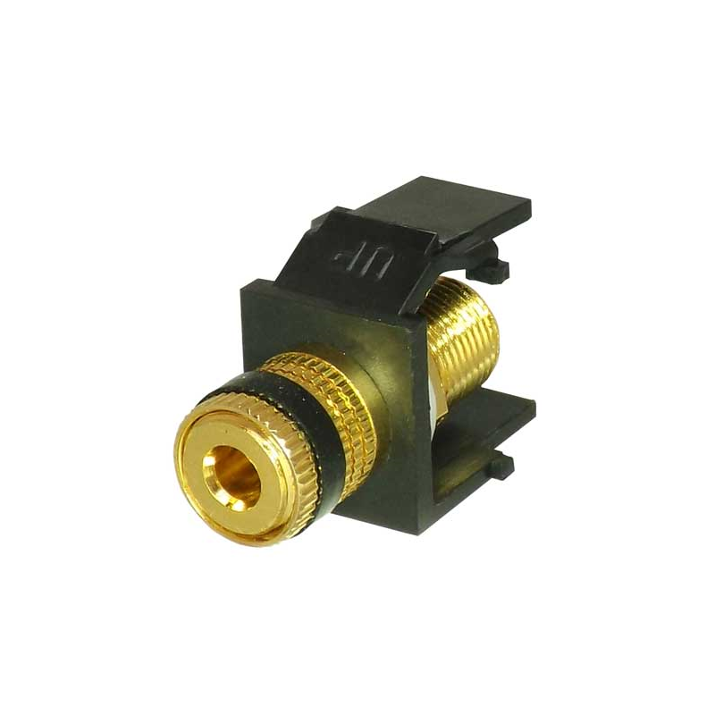 Black Speaker Keystone Female Coupler