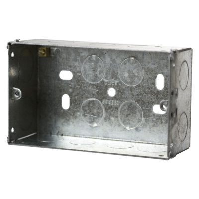 double socket electrical back box