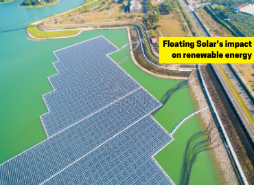 What is a floating solar system, and how is it impacting the renewable energy market?