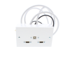 3 metre Twin HDMi and USB Wall Plate