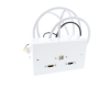 double gang 3 metre Twin HDMi and USB Wall Plate