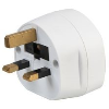 White worldwide travel adapter