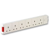 six way uk extension sockets