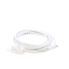 White Cat6 Keystone to Plug at 3 Metres. 