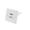 HDMI and USB B AV Wall Plate