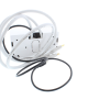 white plastic 3 metre Twin HDMi and USB Wall Plate