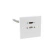 SG HDMI, USB A-A Female Wall Plate. Plug and Play