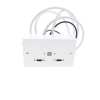 2 metre Twin HDMi and USB Wall Plate