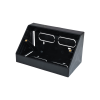 Black Double Gang Angled Back Box