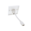 White SG Wall Plate HDMI, TV. Plug and Play