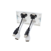 plug and play Twin HDMi and USB AV Wall Plate