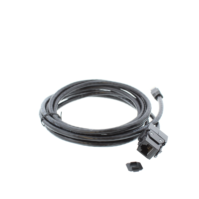 Keystone CAT6 to Plug 5 Metre Assembly. Black UTP  