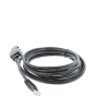 Black Cat6 Keystone to RJ45 Plug at 5 Metres.