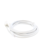 White Cat6 Keystone to RJ45 Plug at 5 Metres.