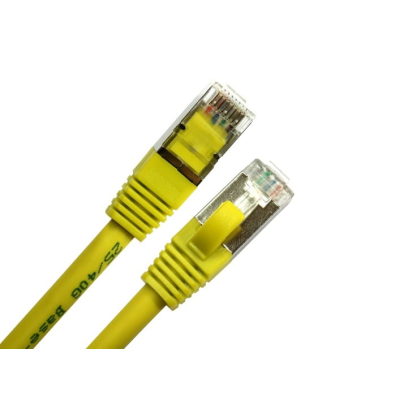 Yellow CAT8 patch cable 20 metres